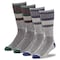 Railroad Sock Mens Crew Socks, 5% Merino Wool, 40% Acrylic, 13% Stretch Nylon, 2% Elastic, 6-12 M, 6 PK 2846 - alternate 5