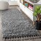 Jonathan Y Mercer Shag Plush Tassel Charcoal 2 ft. x 8 ft. Runner Rug MCR100B-28 - alternate 1