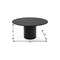 Homeroots 60" Black Solid Wood Pedestal Base Round Top Dining Table 721037 - alternate 2
