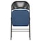 Elama 4 Piece Metal Folding Chair with 2.2 Inch Padded Seats in Dark Blue ELM-J0618-DB - alternate 4