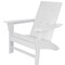 Newtechwood Modern Flat Top Adirondack Chair in Ivory P011-896 - alternate 3