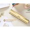 Bostitch 3-Hole Punch, 12-Sheet Capacity, Durable Metal, Gold Chrome, Rubber base HP12-GOLD - alternate 3