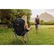 Picnic Time Family Of Brands NCAA Texas Longhorns Reclining Camp Chair - Beach Chair for AdultsBlack with Gray Accents 803-00-175-194-1 - alternate 2