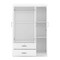 Homeroots White Solid and Manufactured Wood Bedroom Set 592879 - alternate 5