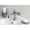 Kingston Brass One-Handle Single-Hole Bathroom Faucet with Knurled Handle and Push Pop-Up Drain, Polished Nickel KS3546RKZ - alternate 2