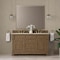 James Martin Vanities Brookfield 60" Double Vanity, Pecan, w/ 3 CM Tajnar Eclos Top 547-V60D-PCN-3TJR - alternate 2