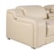 Homeroots 89in Cream and Silver Italian Leather Power Reclining Loveseat With Storage 720523 - alternate 4