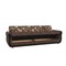 Homeroots 90" Beige And Brown Chenille Convertible Futon Floral Sleeper Sofa With Toss Pillows And Storage 607131 - alternate 2