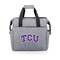 Picnic Time Family Of Brands NCAA TCU Horned Frogs On The Go Lunch Bag Cooler - Soft Cooler Lunch Box, Heathered Gray 510-00-105-844-0 - alternate 1