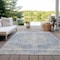 Homeroots 9' X 12' Blue And Ivory Oriental Washable Indoor Outdoor Area Rug 605107 - alternate 5