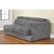Homeroots 72" Dark Gray Fabric Modular Sofa With Black Legs 491000 - alternate 3
