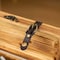Vintiquewise Vintage Wooden Wine Single Bottle Holder Gift Box with Decorative Brass Accents QI004867 - alternate 4