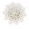 Homeroots 9" Off White Ceramic Flower Hanging Dimensional Sculpture 401280 - alternate 1