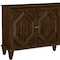 Homeroots 66in Brown Wood Carved Geometric Accent Cabinet With Four Doors 691654 - alternate 4