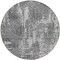 Homeroots 8' Gray And Charcoal Round Geometric Washable Indoor Outdoor Area Rug 594553 - alternate 5