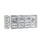 Jonathan Y Evelyn Crystal Rectangle 17.5" 2-Light Iron/Crystal Glam Modern LED Vanity Light, Chrome JYL7539A - alternate 3