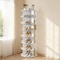 Vevor 7 Tiers Rotating Shoe Rack Tower 360 Deg Spinning Shoe Rack Display White OY-XZXJ-09-7 - alternate 5