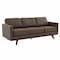 Leisuremod Chester Mid-Century Modern 3-Seater Sofa, Birch Wood Legs CS83TP-L - alternate 1
