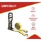 Mytee Products 2inx27ft Ratchet Large Bar Handle & Cargo Strap w/ J Hooks - 10,000 Lbs BS, 10PK RS227WH-LAx10 - alternate 6