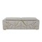 Homeroots 89" Light Gray Top Grain Leather Reclining Sofa 720403 - alternate 5