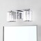 Jonathan Y Coco Prism Vintage 13.5" 2-Light Metal/Glass Classic Glam LED Vanity Light, Chrome JYL3553A - alternate 6