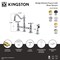 Kingston Brass Bridge Kitchen Faucet with Brass Sprayer, Polished Nickel KS3276BEXBS - alternate 4