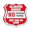 Signmission Alligator Warning Shield Sign Alligator, 12 inch X 12 inch, Aluminum Metal Sign, 2PK SHI-A-2PACK-12-357 - alternate 1