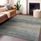 Homeroots 5' X 8' Granite Gray Striped Washable Indoor Outdoor Area Rug 608474 - alternate 8