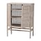 Bali & Pari Vivan Natural Rattan Storage Cabinet, 3-Tier, French Grey 272-14902-ZORO - alternate 5