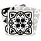 Homeroots 12" X 12" Black White and Gray Bella Peel and Stick Tiles 555910 - alternate 2