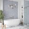 Apollo Tile 11x12 Bardiglio Nuvolato, Bianco Carrara Marble Floor and Wall Mosaic Tile 4.51 sqft/case, 5PK APLKB88CV01A - alternate 5