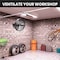 Simple Deluxe 20 Inch High Velocity Wall Mount Fan with Rack, 3 Speed Industrial/Commercial Metal Ventilation Fan HIFANXWALL20RK02 - alternate 4