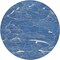 Homeroots 8' Blue Ivory And Gold Round Abstract Washable Indoor Outdoor Area Rug 601046 - alternate 6