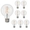Bulbrite 60-Watt Equivalent Dimmable G25 Vintage Edison LED Light Bulb with Medium (E26) Base, 2700K, 8PK 861624 - alternate 1