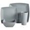 Gibson Home Grayson 16 Piece Square Melamine Dinnerware Set in Grey 99897.16R - alternate 3
