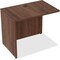 Lorell Desk Return Return, 24" D X 29-1/2" H, 35" W X 3mm PVC (Edge), Metal, Walnut LLR34400 - alternate 1