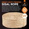 Xpose Safety Sisal Rope 1/4inx50ft SR14-50-X - alternate 4