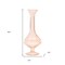 Homeroots Set of Two 9" Pink Glass Trumpet Table Vases, 2PK 632593 - alternate 3