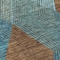 Homeroots 8' Teal Blue Aqua And Brown Round Argyle Washable Indoor Outdoor Area Rug 613737 - alternate 6