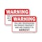 Signmission Trespassing On Private Property Subject To Arrest, 18'' X 24'' 2 Signs, Heavy Gauge Aluminum, 2PK A-1824-2PACK-24703 - alternate 1