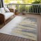 Homeroots 3' X 5' Gray Charcoal And Tan Abstract Washable Indoor Outdoor Area Rug 601212 - alternate 3