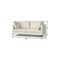 Homeroots 76" Cream Fabric Sofa With Black Legs 641007 - alternate 3