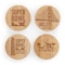 Picnic Time Family Of Brands Super Bowl LX - Coasters with Bottle Openers Set of 4, (Parawood) 593-04-505-603-2 - alternate 1