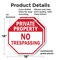 Signmission Private Property No Trespassing, 18 inch X 18 inch, Plastic Sign, 2PK OC-P-2PACK-18-142 - alternate 3
