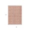 Homeroots 3' X 5' Salmon And Ivory Geometric Washable Indoor Outdoor Area Rug 613801 - alternate 4