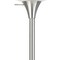 Homeroots 70" Nickel Metal Torchiere Floor Lamp With White Glass Dome Shade 526230 - alternate 4
