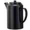 Service Ideas Plastic Teapot with Tethered Lid, Double Wall, 16 Ounce, Black TST612BL - alternate 2