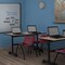 Regency Kobe Flip-Top Training Nesting Table W/ 2 M Stack Chairs, 72 in W, 30 in L, Noble Oak MKFT7230NO47BY - alternate 4