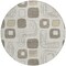 Homeroots 8' Beige Taupe And Tan Round Geometric Washable Indoor Outdoor Area Rug 616798 - alternate 4