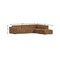 Homeroots 116" Brown Leather Wood Sofa With Ottoman 641054 - alternate 5